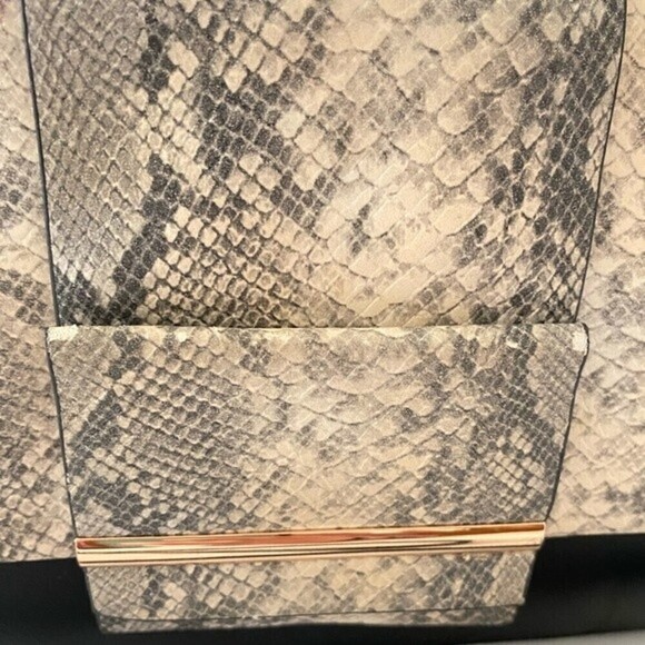 Atmosphere Y2K Snake Print Thin Purse Envelope Purse Adjustable Strap Bag - Picture 11 of 11